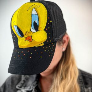 Casquette Noire ajustable unisexe-Titi