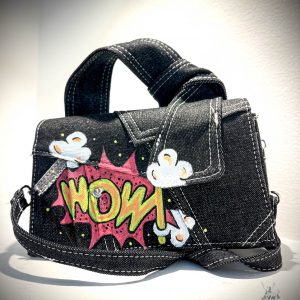 Sac à main Femme jean noir - WOW !
