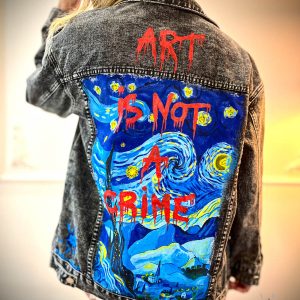 Veste Jean Femme Taille S/M - Van Gogh