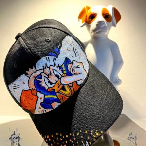 Casquette Noire ajustable unisexe- Crazy Duck